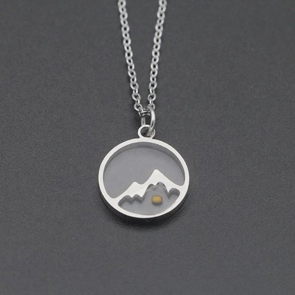 18k Gold Move Mountains Mustard Seed Necklace - Picture 5 of 13